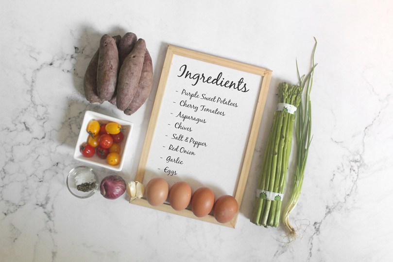 Purple Sweet Potato Rösti Eggs-in-a-Hole