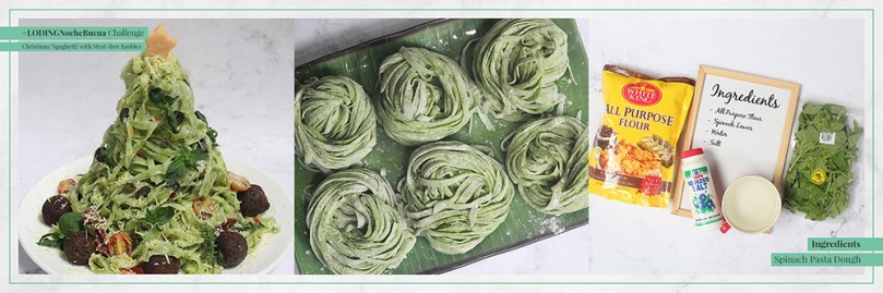 Christmas 'Spaghetti' with Meat-free Baubles