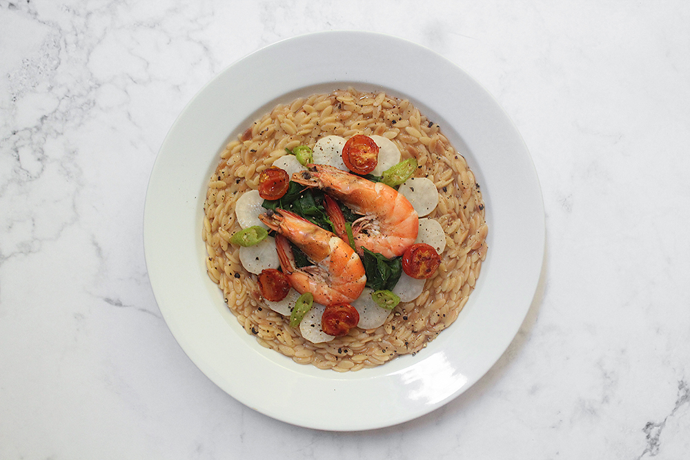 Prawn Sinigang Orzo