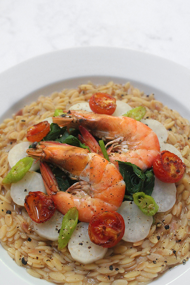 Prawn Sinigang Orzo