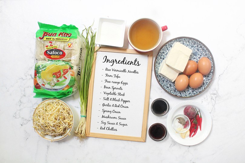 Khua Mee (Fried & Caramelised Rice Noodles) Ingredients