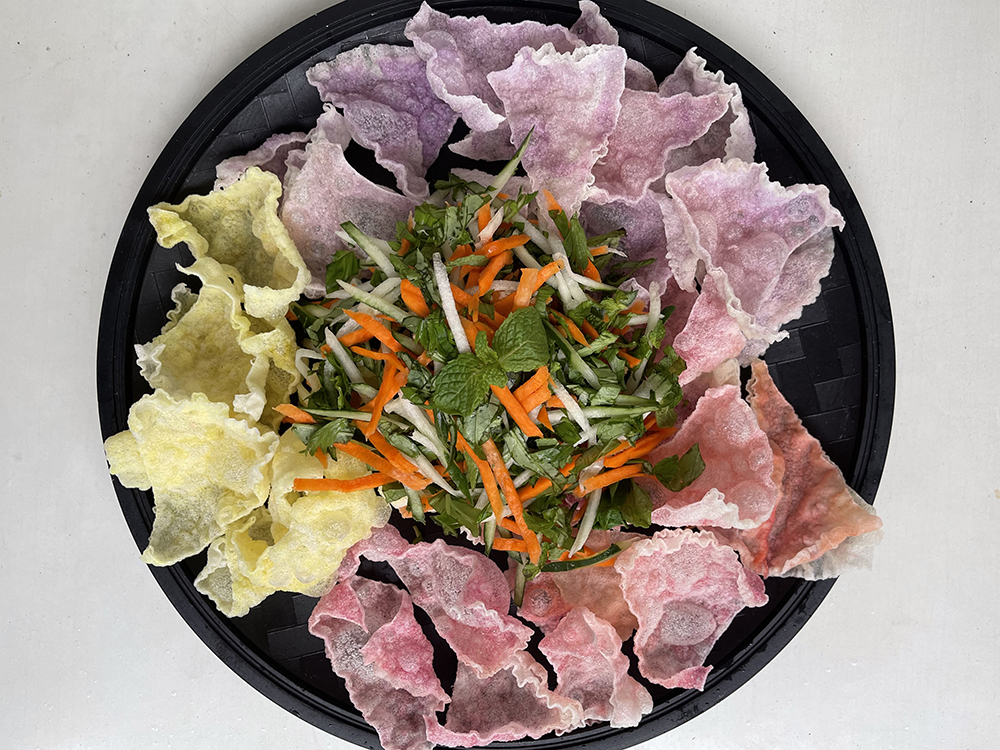 Vietnamese Rice Paper 3 Ways - Rice Paper Nacho Salad